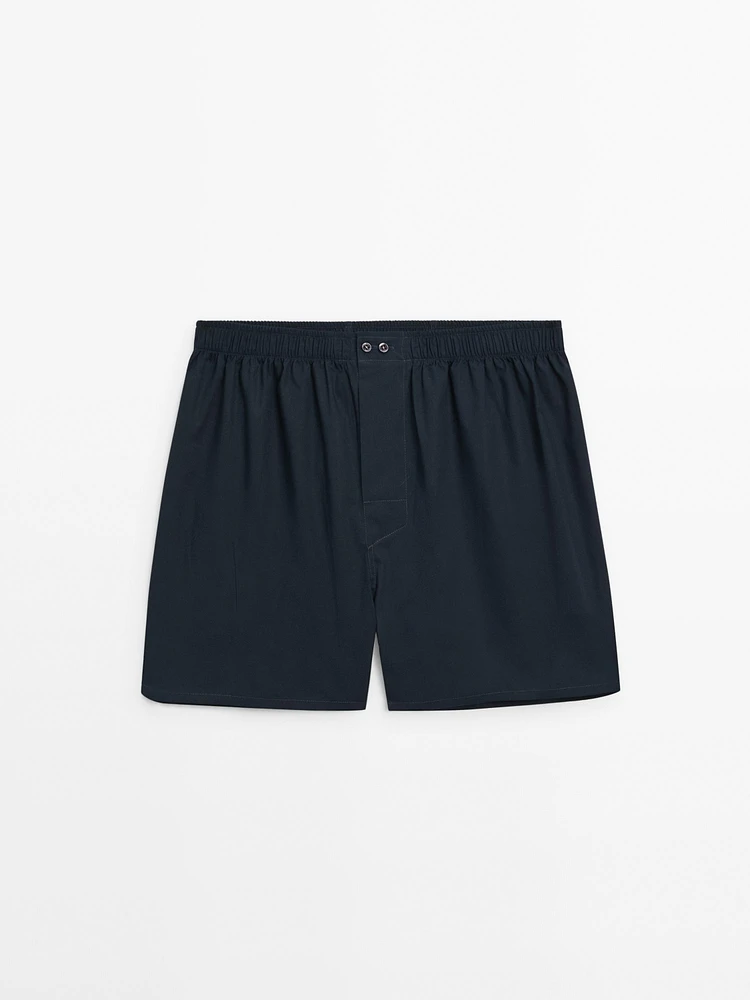 Caleçon popeline 100 % coton