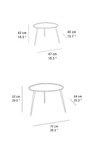 METAL SIDE TABLE