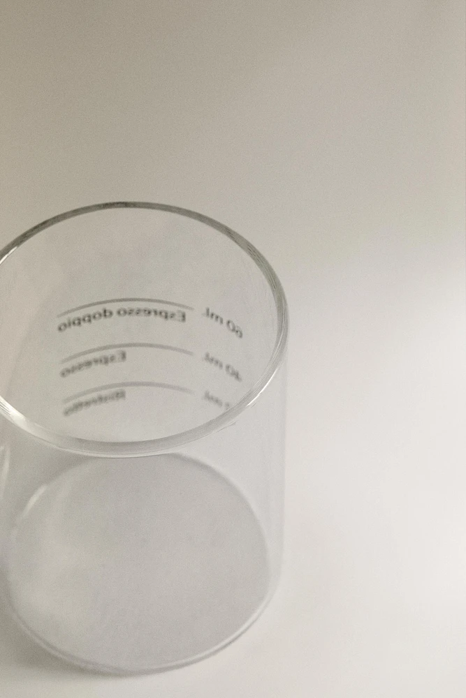BOROSILICATE GLASS MUG WITH SILK SCREEN