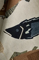 FISH PRINT KITCHEN TOWEL