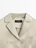 Blazer cintré satiné