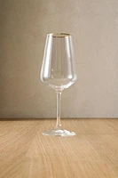 VERRE À VIN BORD DORÉ BOHEMIA CRYSTAL