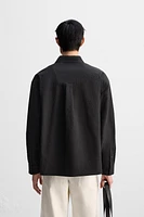 RELAXED FIT SEERSUCKER SHIRT