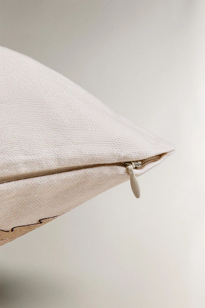 HOUSSE DE COUSSIN FLEURS