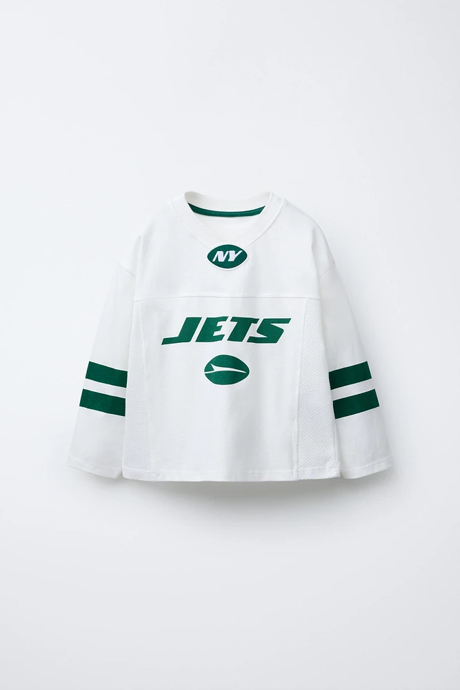 EMBROIDERED JETS © NFL PATCH T-SHIRT