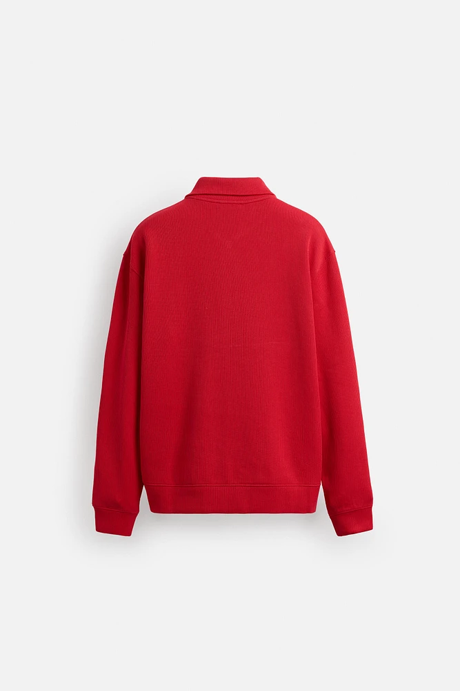 SWEAT ZIPPÉ STRUCTURÉ