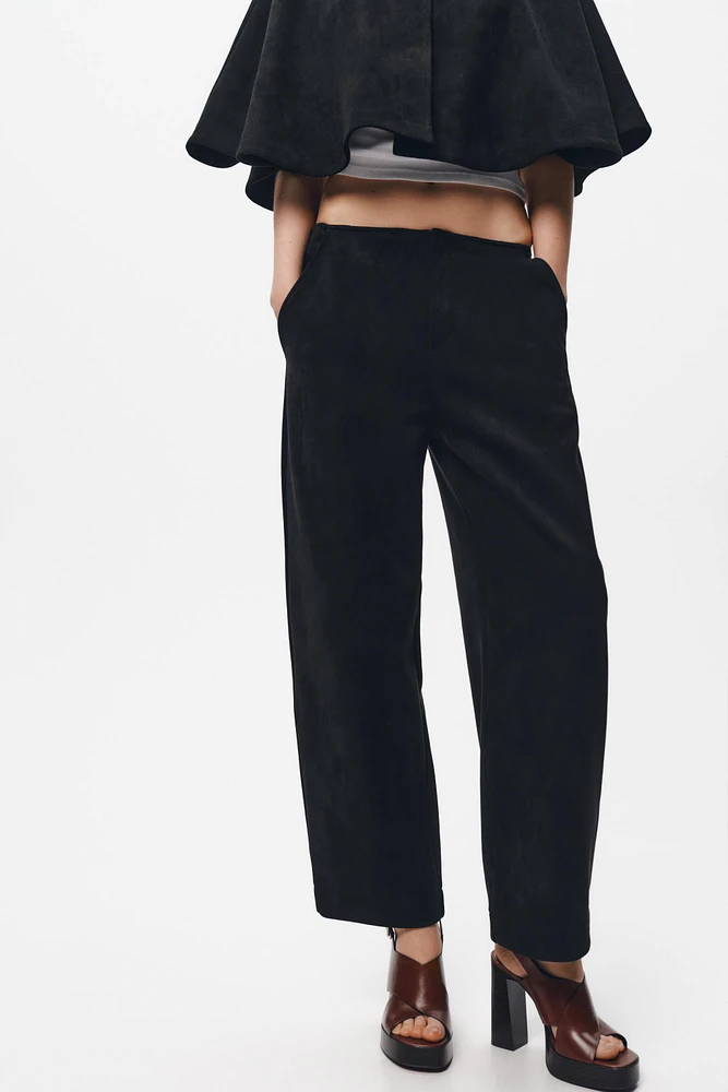 FAUX SUEDE PANTS