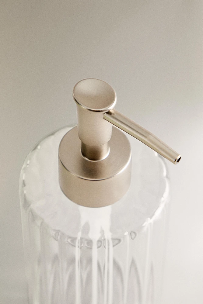 BOROSILICATE GLASS SOAP DISPENSER