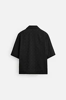 CHEMISE À BRODERIES GÉOMÉTRIQUES