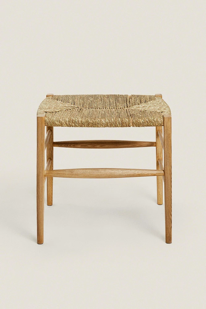 ASH WOOD AND SEAGRASS BENCH
