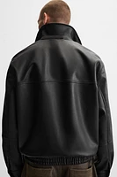FAUX LEATHER JACKET