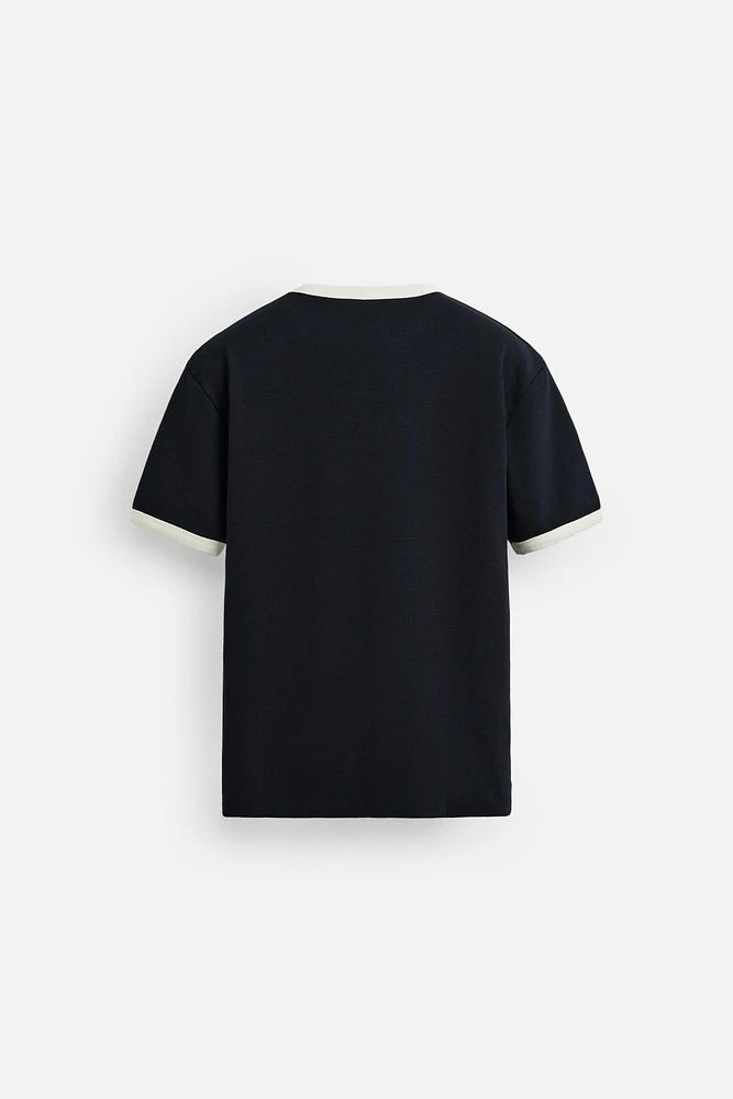 GUITARRICADELAFUENTE RIB TEXT T-SHIRT