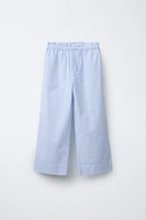 PANTALON À RAYURES EN SEERSUCKER
