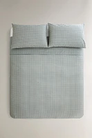 HOUSSE DE COUETTE CARREAUX