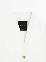 Flowing blazer with gold-toned buttons - STUDIO