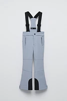 PANTALON À BRETELLES COUPE-VENT ET DÉPERLANT RECCO® SYSTEM SKI COLLECTION