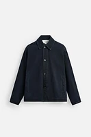 VESTE EN JEAN COUPE CARRÉE