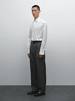 Chemise slim serge 100 % coton