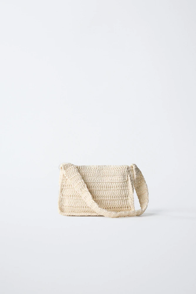 SAC BANDOULIÈRE CROCHET FLEURS