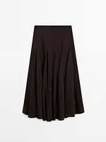 Skirt with flounce detail - Studio