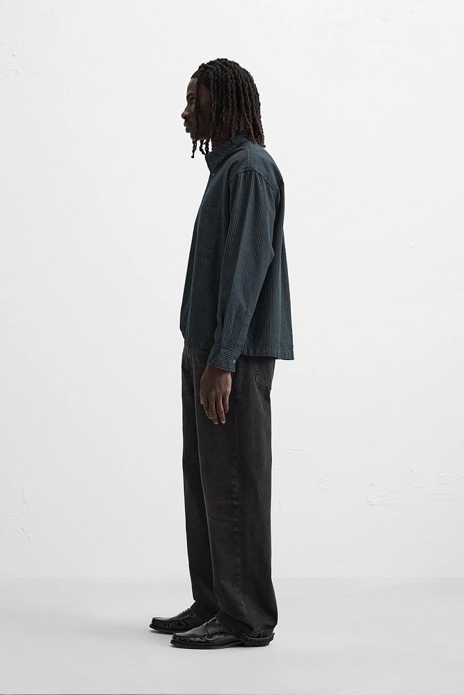 CHEMISE EN JEAN À RAYURES