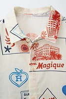 HÔTEL MAGIQUE © X ZARA PRINT SHIRT