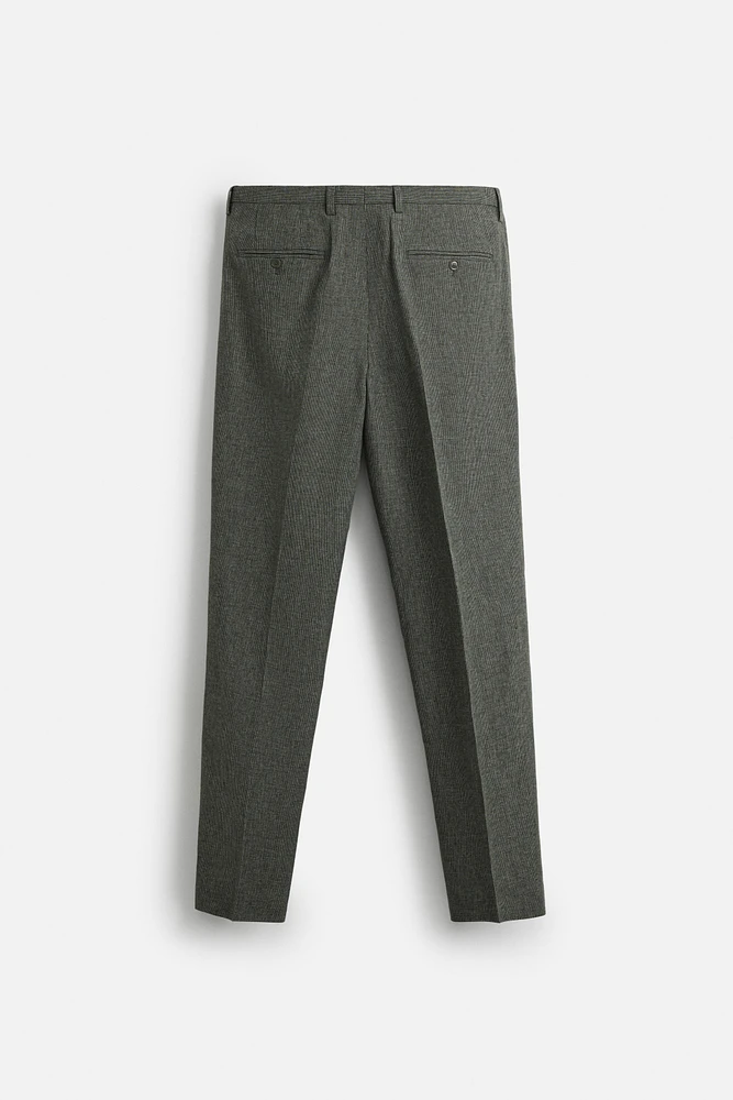 HOUNDSTOOTH SUIT PANTS