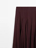 Flowing midi skirt with godet details - STUDIO