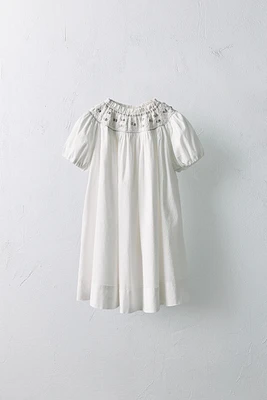 2-5 YEARS/ LIMITED EDITION EMBROIDERED FLORAL DRESS