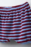 STRIPED TERRYCLOTH BLOOMERS