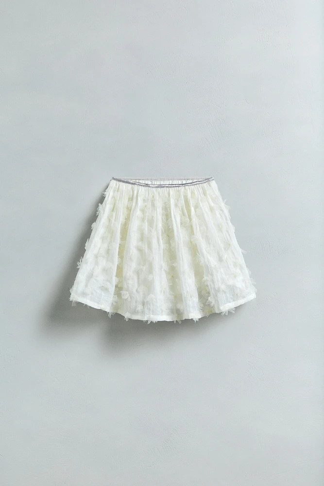 TULLE FLORAL SKORT