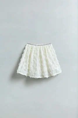 TULLE FLORAL SKORT
