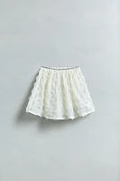 TULLE FLORAL SKORT