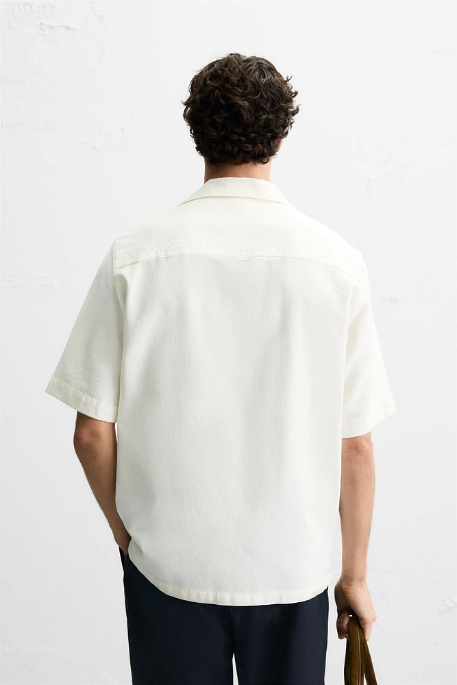 RELAXED FIT EMBROIDERED SHIRT