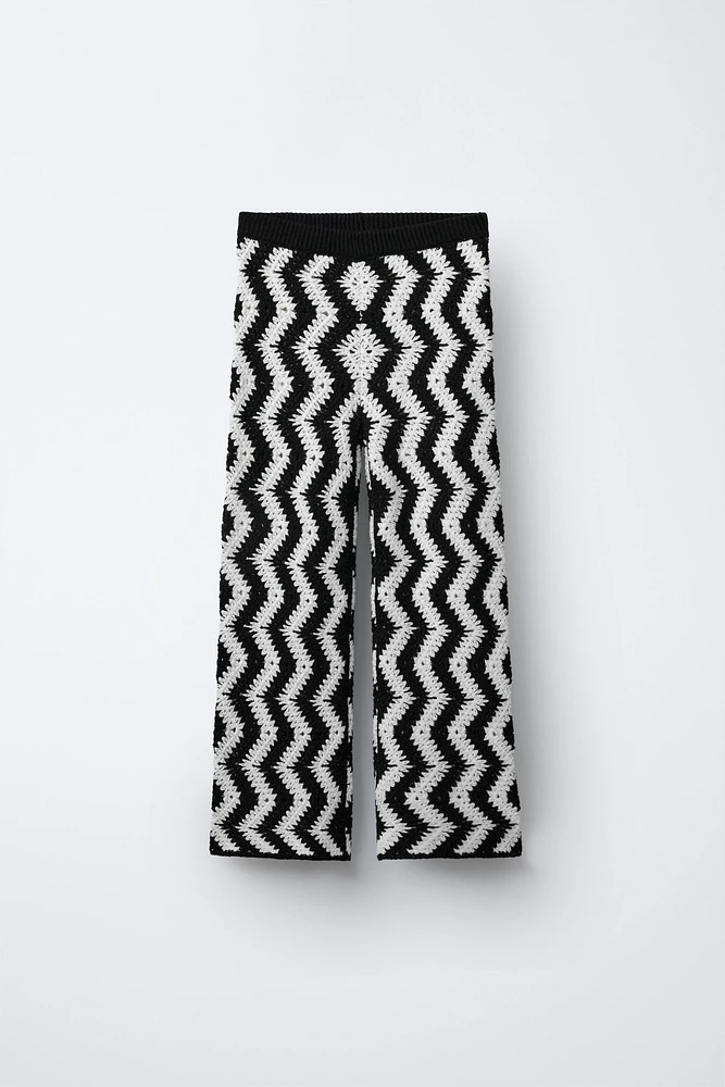 CROCHET KNIT PANTS