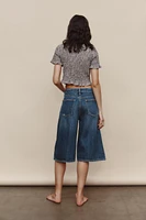 GINGHAM CROP SHIRT