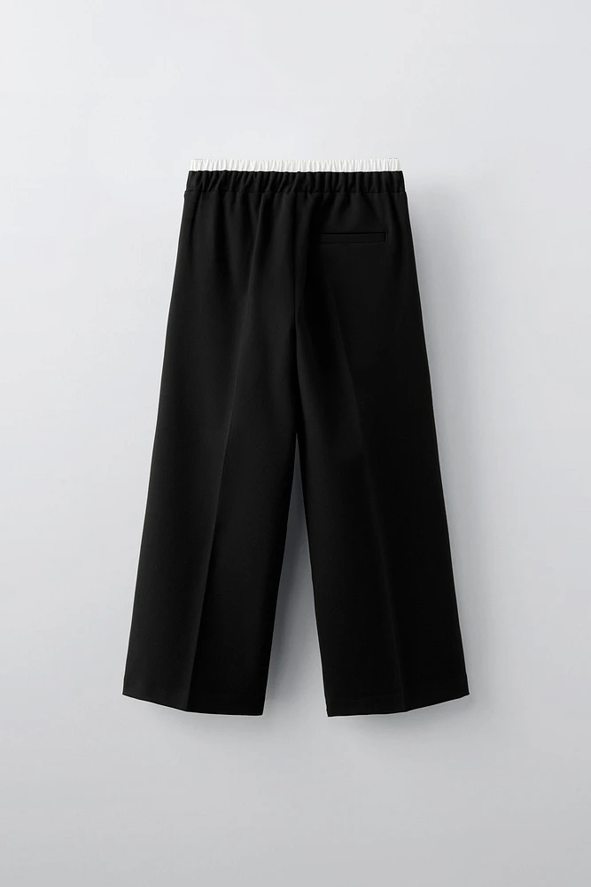 PANTALON À TAILLE DOUBLE