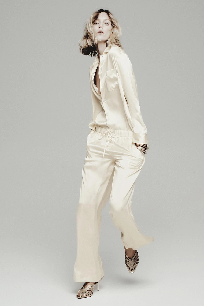 ZW COLLECTION 100% SILK PAJAMA PANTS