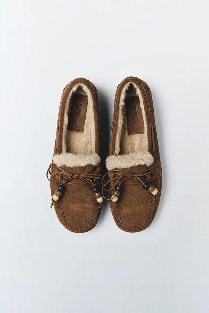 MOCASSINS EN CUIR VELOURS ÉDITION LIMITÉE