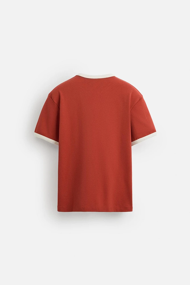 RIBBED GUITARRICADELAFUENTE TEXT T-SHIRT