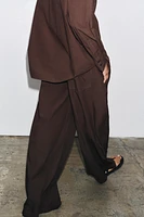 PANTALON WIDE LEG POPELINE ZW COLLECTION
