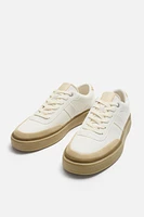 CONTRAST SOLE SNEAKERS