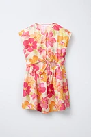 CUT OUT KNOT PRINT DRESS