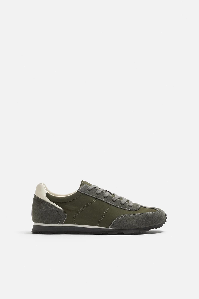 RETRO STYLE LEATHER SNEAKERS
