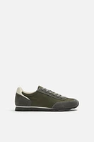 RETRO STYLE LEATHER SNEAKERS