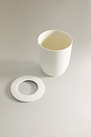 CORBEILLE À PAPIER SALLE DE BAIN TABLE CÉRAMIQUE