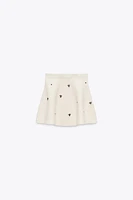 JEWEL BEAD KNIT SKIRT