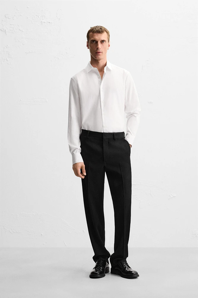 REGULAR FIT TEXTURED SHIRT