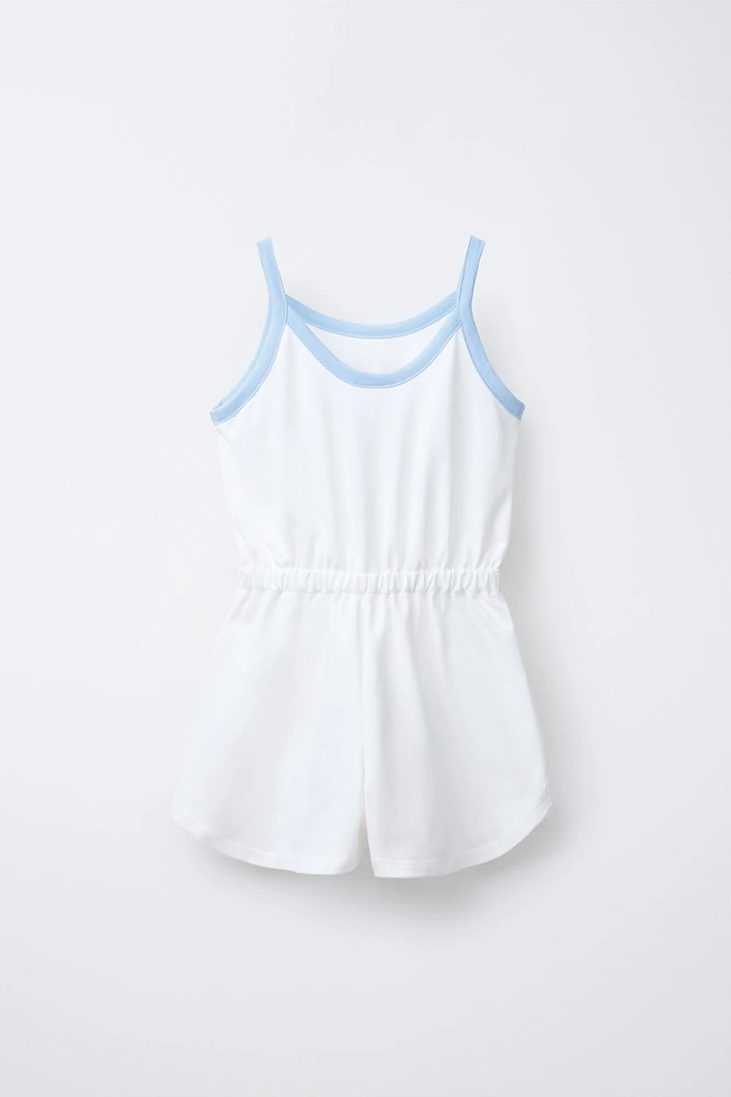 SHORT PRINTED JUMPSUIT