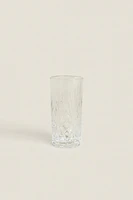 TALL TUMBLER WITH RAISED DESIGN